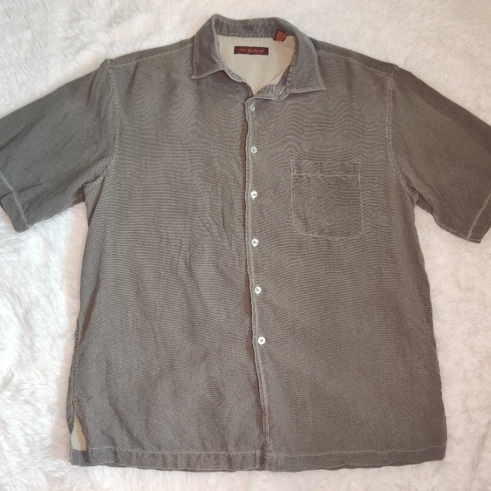 Tori Richard Beige Silk Shirt XL